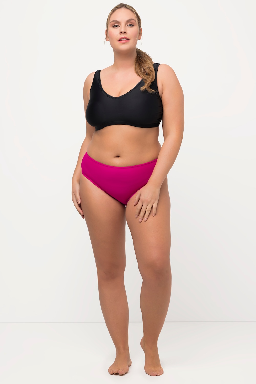 Große Größen Bikinislip, Damen, rosa, Größe: 52, Polyester/Synthetische Fasern/Elasthan, Ulla Popken von Ulla Popken