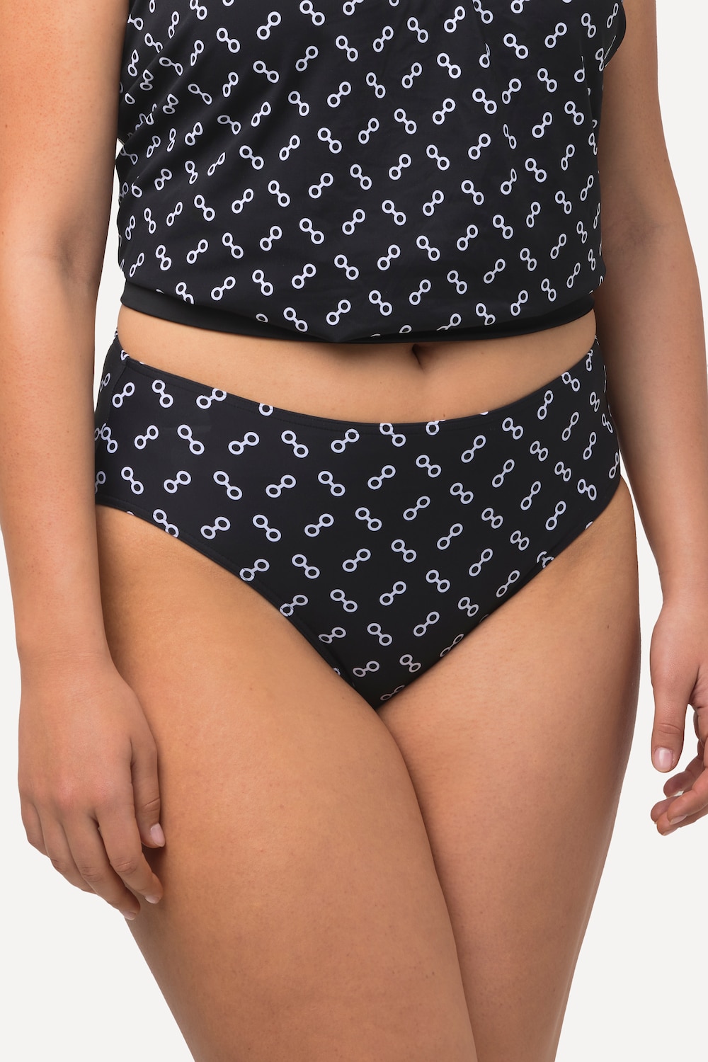 Große Größen Bikinislip, Damen, schwarz, Größe: 42, Polyester/Synthetische Fasern/Elasthan, Ulla Popken von Ulla Popken