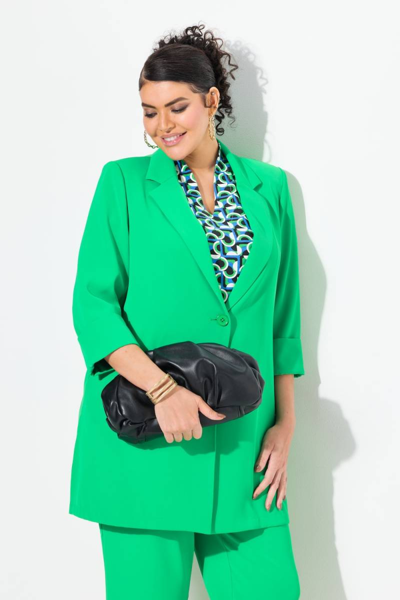 Große Größen Blazer, Damen, grün, Größe: 54/56, Polyester, Ulla Popken Große Größen Blazer, Damen, grün, Größe: 54/56, Polyester, Ulla Popken von Ulla Popken