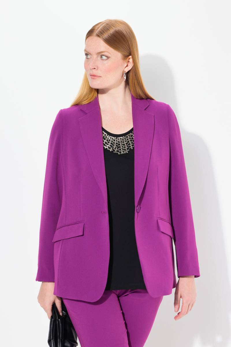 Große Größen Blazer, Damen, lila, Größe: 50, Kunstseide/Viskose/Polyester, Ulla Popken Große Größen Blazer, Damen, lila, Größe: 50, Kunstseide/Viskose/Polyester, Ulla Popken von Ulla Popken