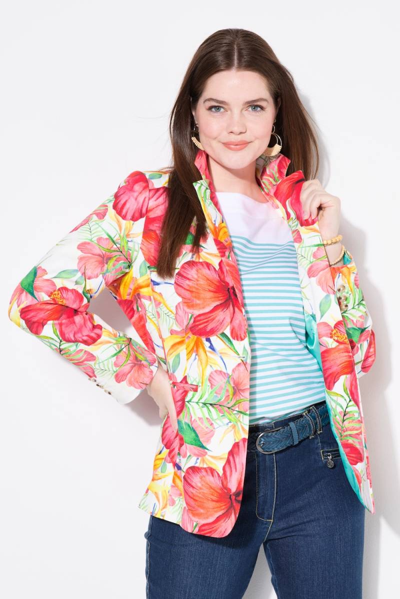 Große Größen Blazer, Damen, rot, Größe: 46, Polyester/Baumwolle, Ulla Popken Große Größen Blazer, Damen, rot, Größe: 46, Polyester/Baumwolle, Ulla Popken von Ulla Popken