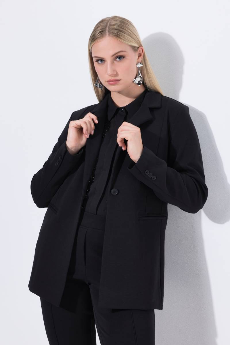 Große Größen Blazer, Damen, schwarz, Größe: 42/44, Baumwolle/Polyester, Ulla Popken Große Größen Blazer, Damen, schwarz, Größe: 42/44, Baumwolle/Polyester, Ulla Popken von Ulla Popken