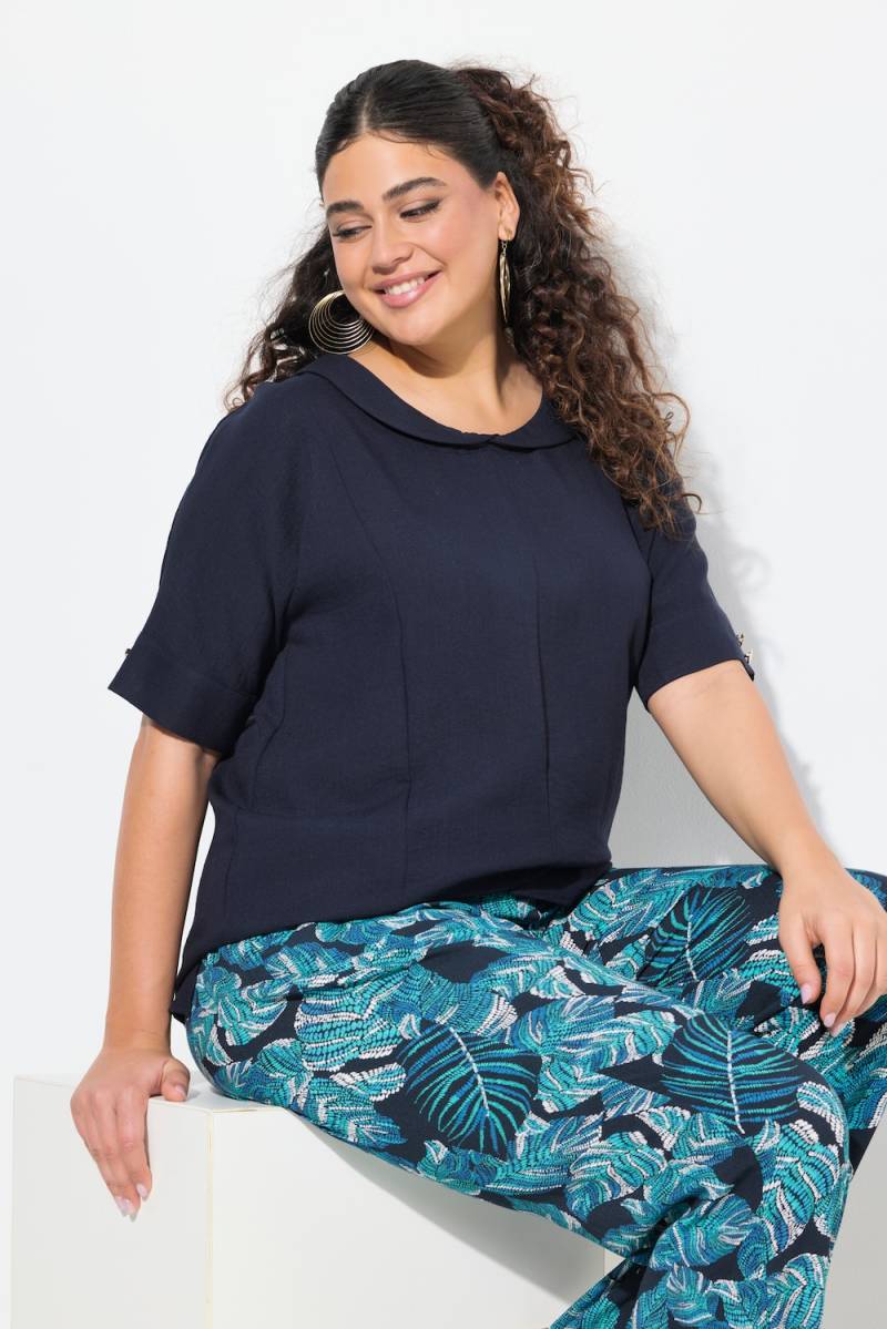 Große Größen Bluse, Damen, blau, Größe: 42/44, Viskose/Synthetische Fasern, Ulla Popken von Ulla Popken