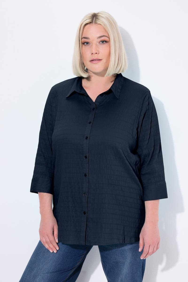 Große Größen Bluse, Damen, blau, Größe: 46/48, Baumwolle/Polyester, Ulla Popken von Ulla Popken