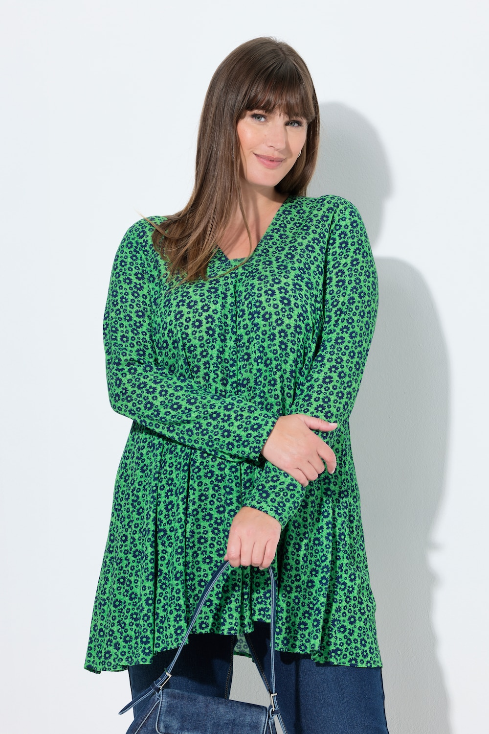 Große Größen Bluse, Damen, grün, Größe: 42/44, Viskose, Ulla Popken von Ulla Popken