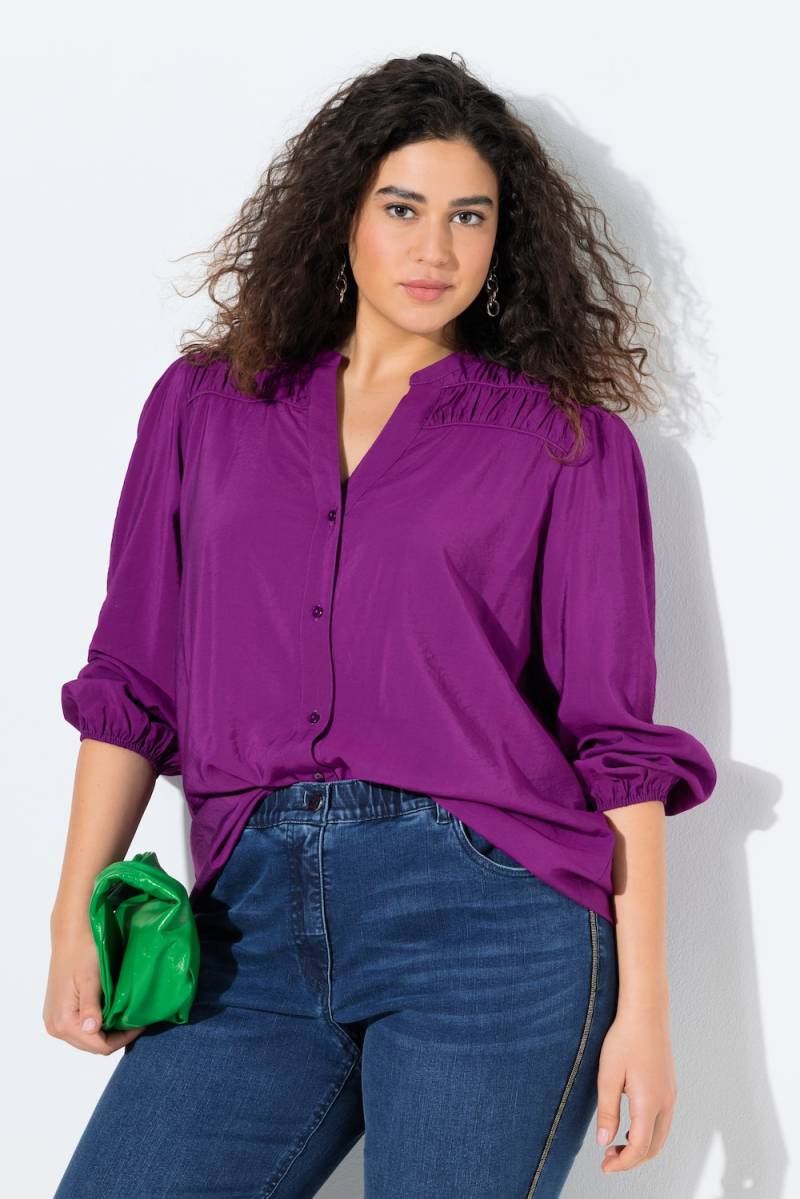 Große Größen Bluse, Damen, lila, Größe: 46/48, Viskose/Synthetische Fasern, Ulla Popken von Ulla Popken