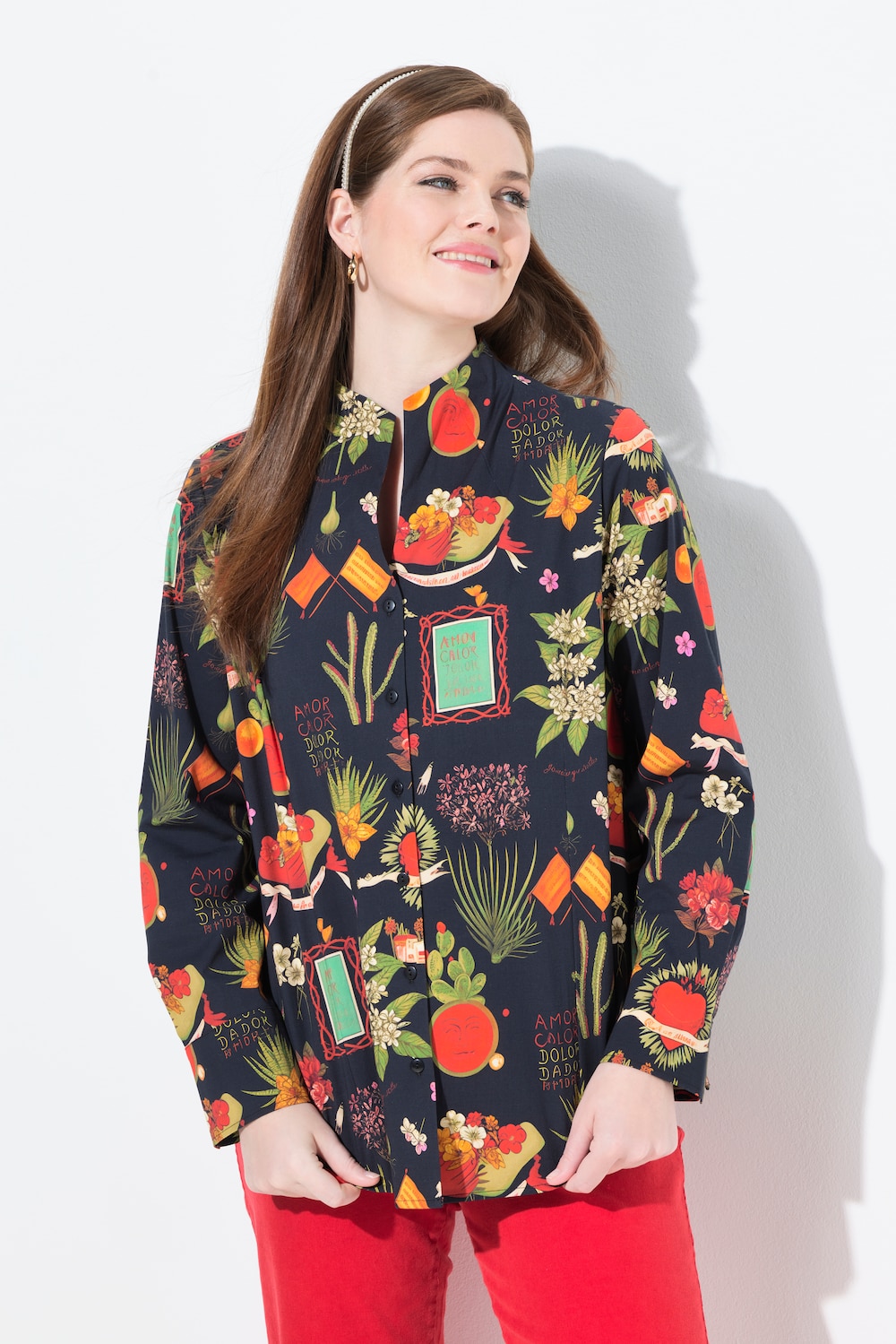Große Größen Bluse, Damen, schwarz, Größe: 54/56, Baumwolle, Ulla Popken Große Größen Bluse, Damen, schwarz, Größe: 54/56, Baumwolle, Ulla Popken von Ulla Popken