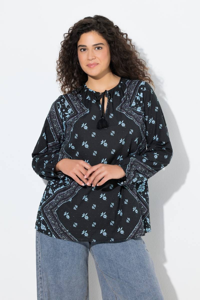 Große Größen Bluse, Damen, schwarz, Größe: 54/56, Baumwolle, Ulla Popken von Ulla Popken