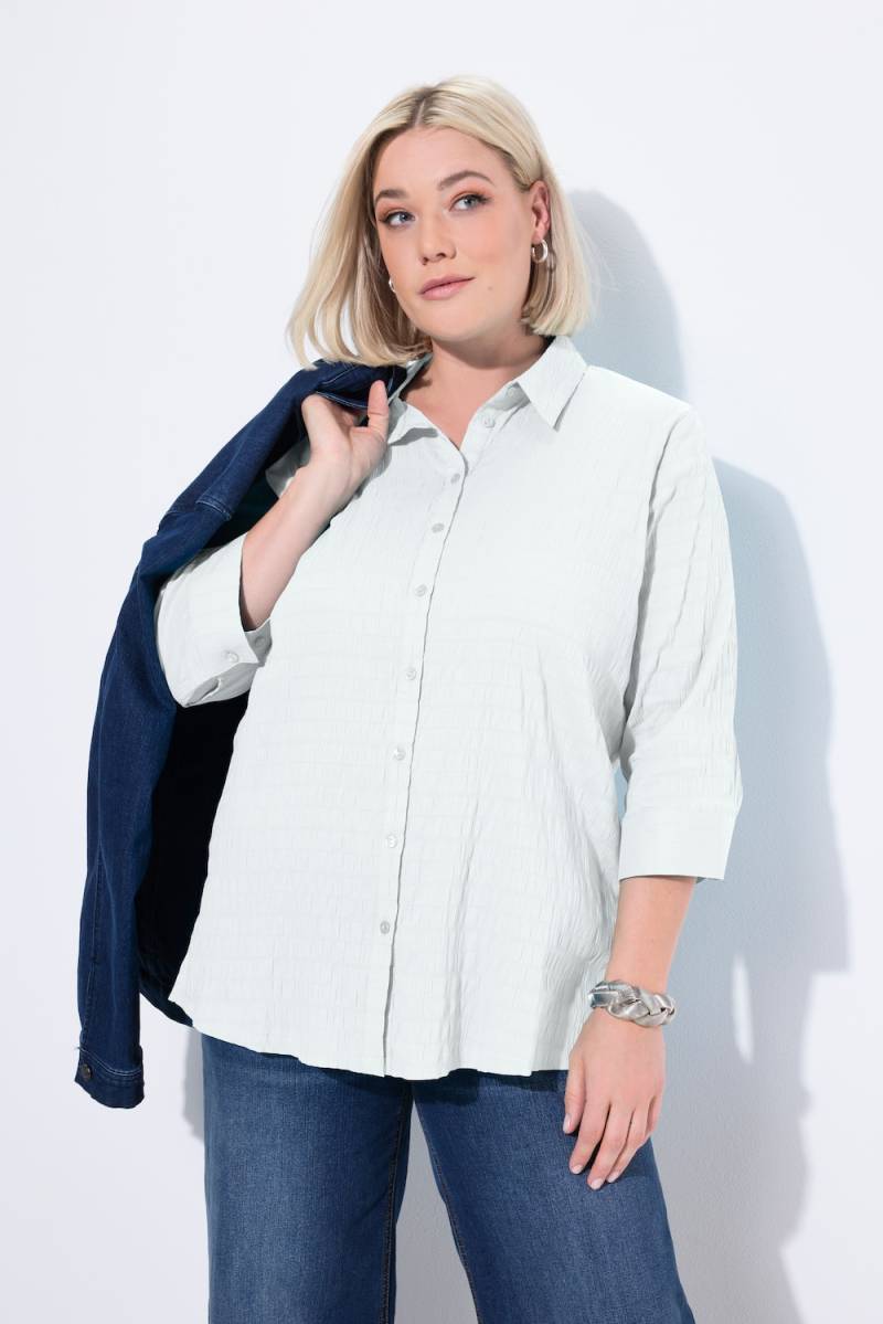 Große Größen Bluse, Damen, weiß, Größe: 42/44, Baumwolle/Polyester, Ulla Popken von Ulla Popken