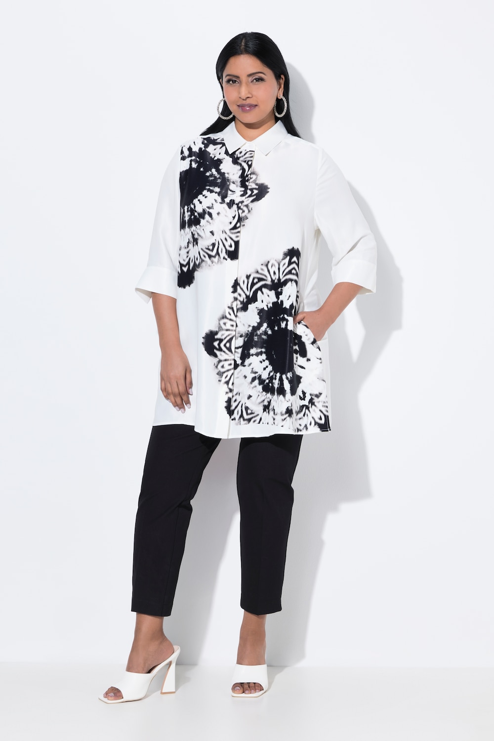 Große Größen Bluse, Damen, weiß, Größe: 54/56, Viskose, Ulla Popken von Ulla Popken