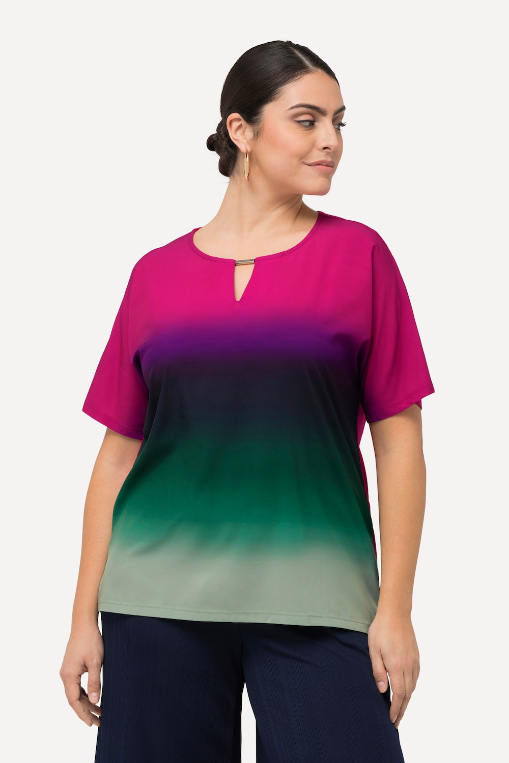 Große Größen Blusenshirt, Damen, rosa, Größe: 46/48, Ulla Popken von Ulla Popken