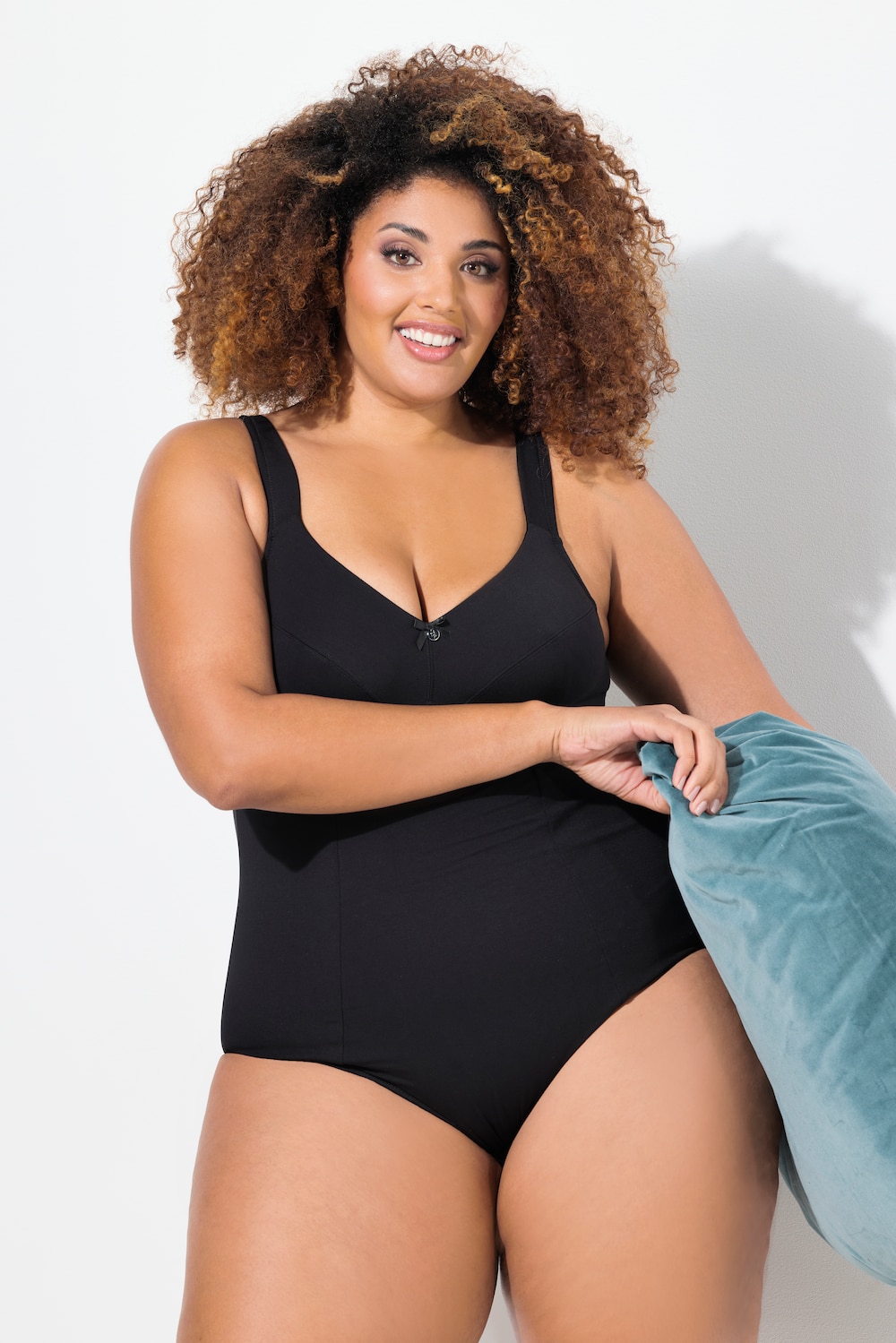 Große Größen Body, Damen, schwarz, Größe: 95C, Baumwolle/Synthetische Fasern, Ulla Popken von Ulla Popken