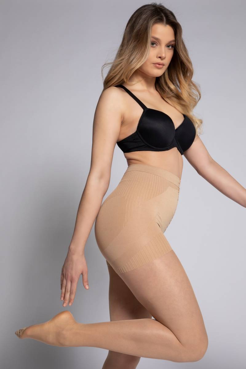 Große Größen Bodyforming-Strumpfhose, Damen, beige, Größe: 44/46, Synthetische Fasern/Elasthan, Ulla Popken Große Größen Bodyforming-Strumpfhose, Damen, beige, Größe: 44/46, Synthetische Fasern/Elasthan, Ulla Popken von Ulla Popken