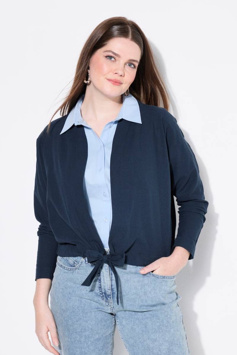 Große Größen Bolero-Jacke, Damen, blau, Größe: 42/44, Baumwolle/Leinen, Ulla Popken Große Größen Bolero-Jacke, Damen, blau, Größe: 42/44, Baumwolle/Leinen, Ulla Popken von Ulla Popken