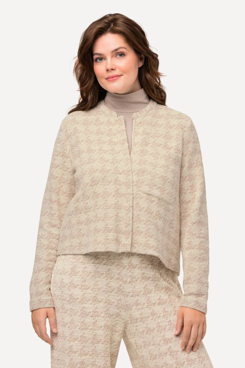 Große Größen Bouclé-Jacke, Damen, beige, Größe: 54/56, Ulla Popken von Ulla Popken