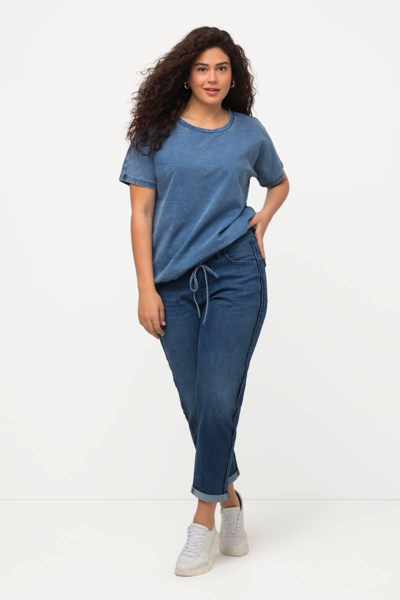 Große Größen Boyfriend-Jeans, Damen, blau, Größe: 56, Baumwolle/Polyester, Ulla Popken von Ulla Popken