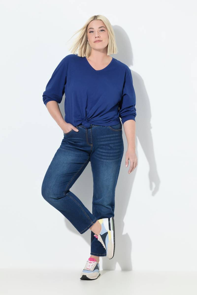Große Größen Boyfriend-Jeans, Damen, blau, Größe: 60, Baumwolle/Polyester/Viskose, Ulla Popken von Ulla Popken