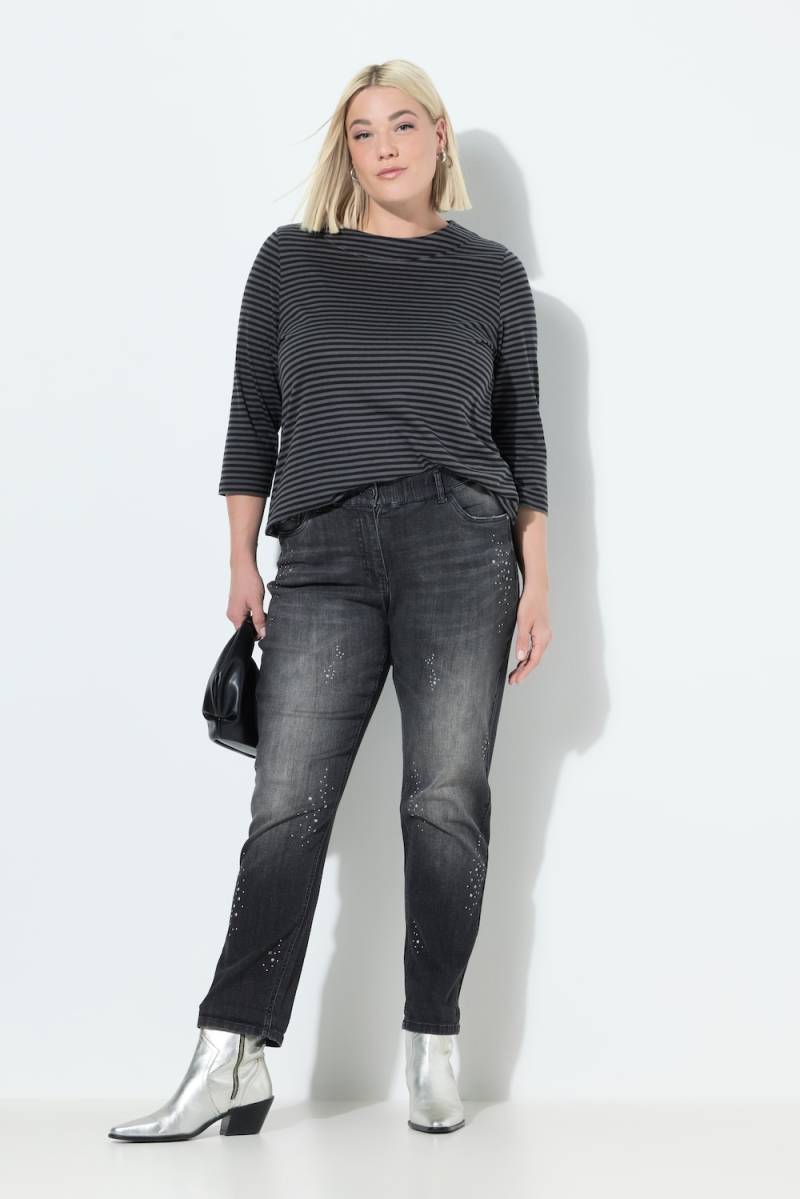 Große Größen Boyfriend-Jeans, Damen, schwarz, Größe: 44, Baumwolle, Ulla Popken Große Größen Boyfriend-Jeans, Damen, schwarz, Größe: 44, Baumwolle, Ulla Popken von Ulla Popken