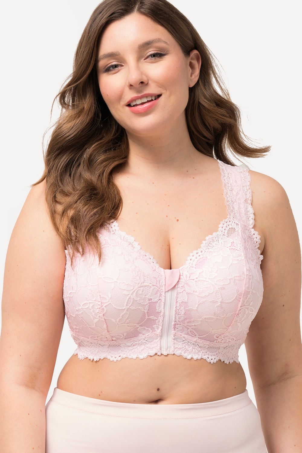 Große Größen Bralette, Damen, rosa, Größe: 100B, Baumwolle/Synthetische Fasern/Elasthan, Ulla Popken von Ulla Popken