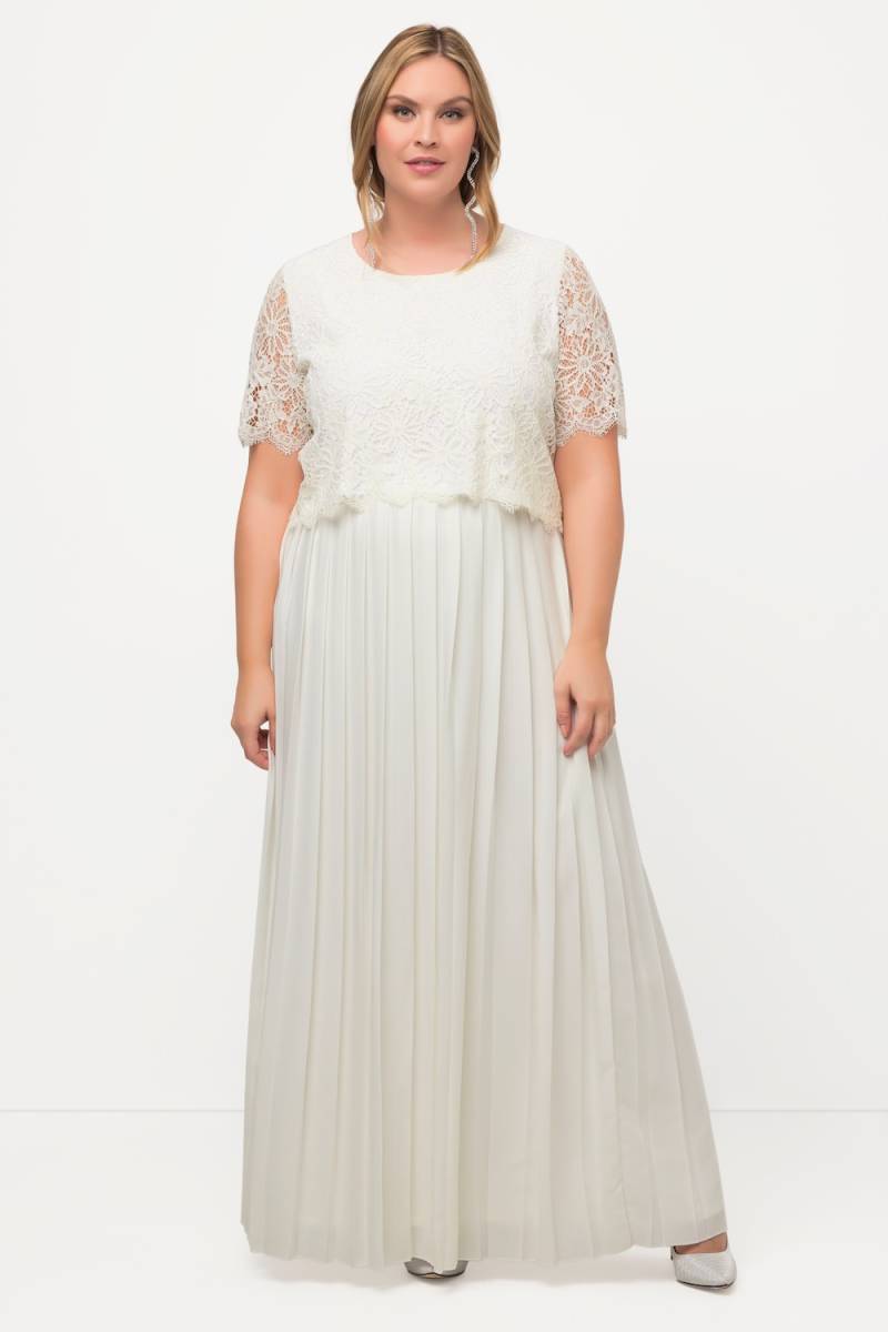 Große Größen Braut-Top, Damen, beige, Größe: 50/52, Viskose/Synthetische Fasern/Baumwolle, Ulla Popken von Ulla Popken