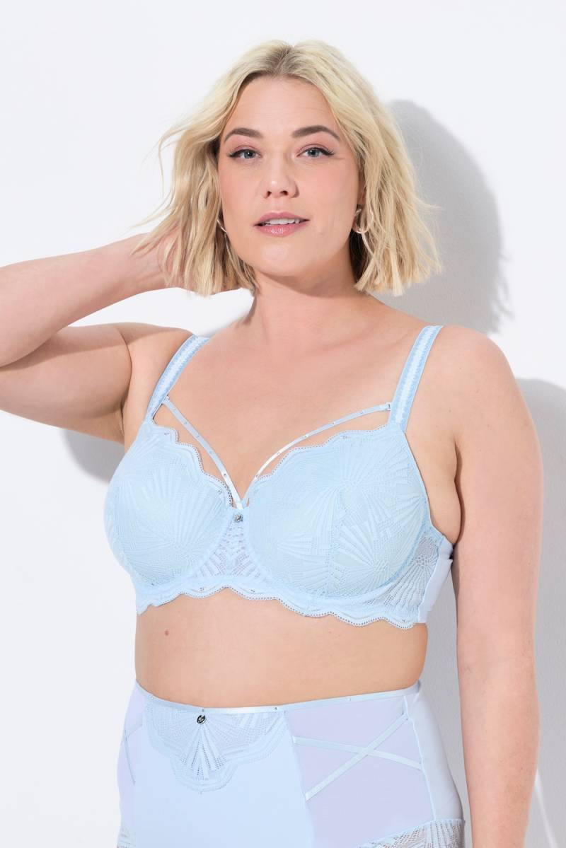 Große Größen Bügel-BH, Damen, blau, Größe: 110C, Synthetische Fasern/Elasthan, Ulla Popken Große Größen Bügel-BH, Damen, blau, Größe: 110C, Synthetische Fasern/Elasthan, Ulla Popken von Ulla Popken