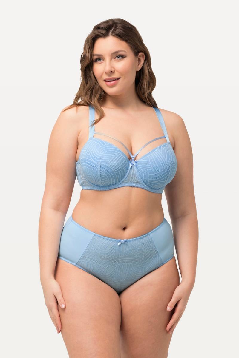 Große Größen Bügel-BH, Damen, blau, Größe: 90C, Synthetische Fasern/Elasthan, Ulla Popken von Ulla Popken