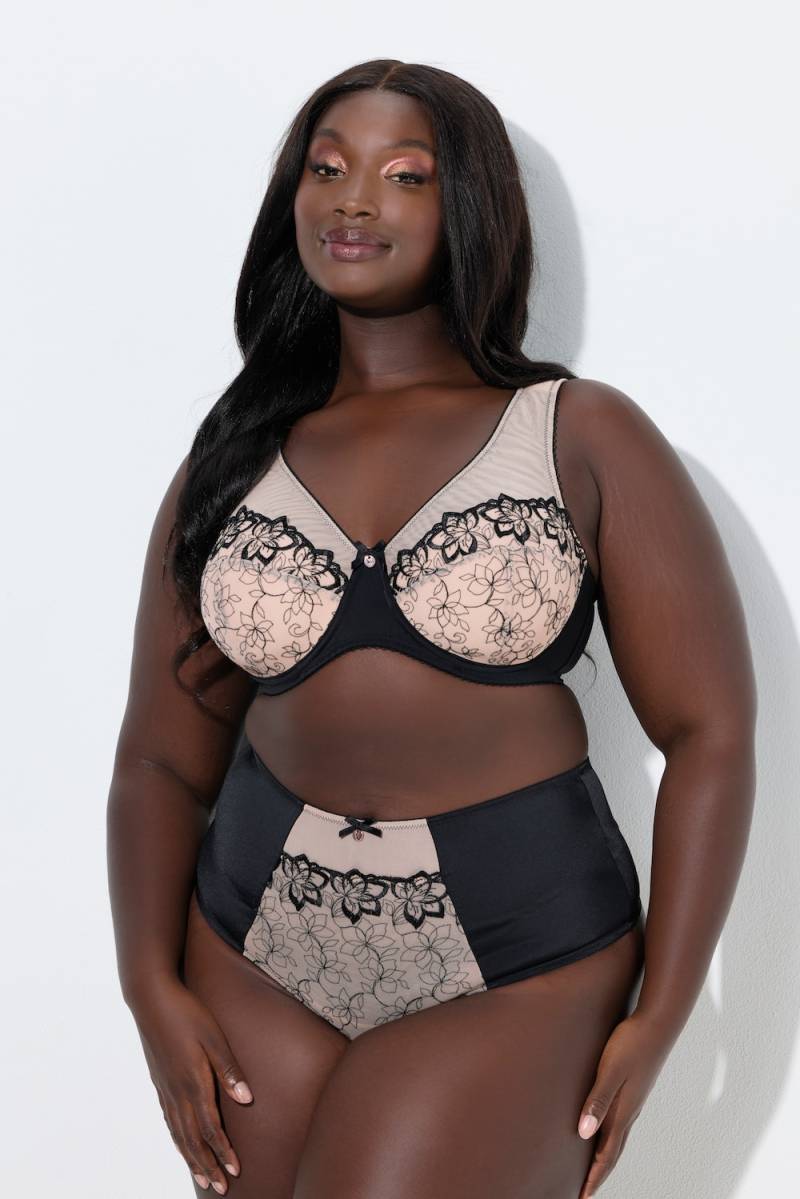 Große Größen Bügel-BH, Damen, braun, Größe: 100B, Synthetische Fasern/Polyester/Baumwolle, Ulla Popken von Ulla Popken