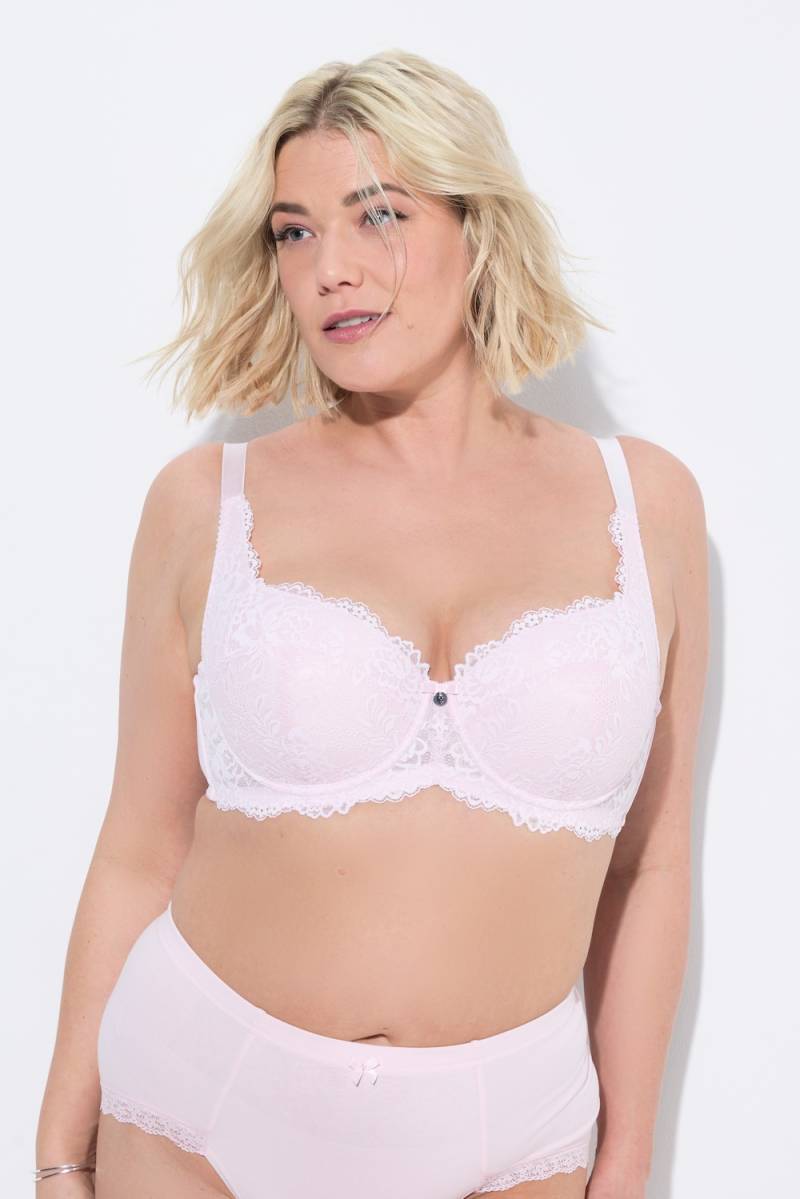 Große Größen Bügel-BH, Damen, rosa, Größe: 110C, Synthetische Fasern/Elasthan, Ulla Popken Große Größen Bügel-BH, Damen, rosa, Größe: 110C, Synthetische Fasern/Elasthan, Ulla Popken von Ulla Popken