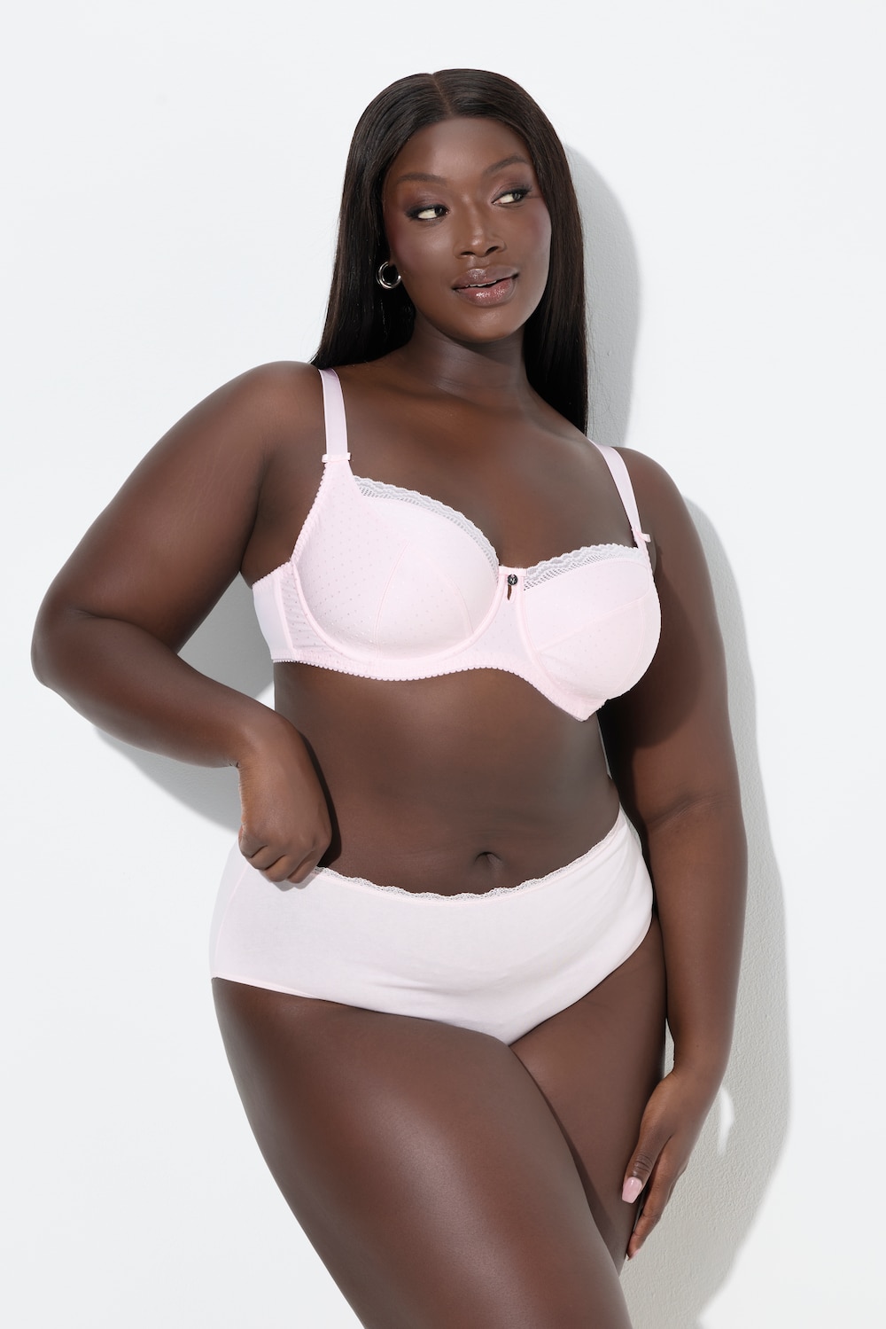 Große Größen Bügel-BH, Damen, rosa, Größe: 110C, Synthetische Fasern/Elasthan, Ulla Popken von Ulla Popken