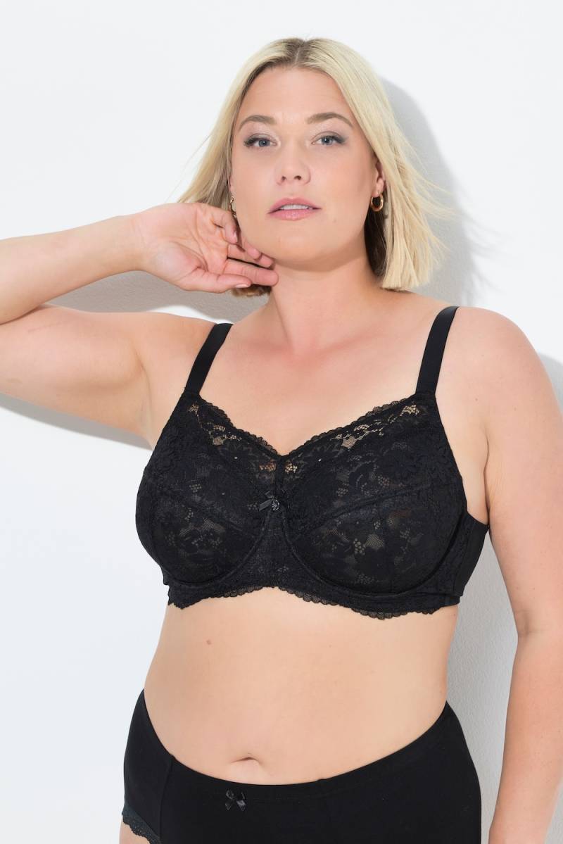 Große Größen Bügel-BH, Damen, schwarz, Größe: 100B, Synthetische Fasern/Elasthan, Ulla Popken von Ulla Popken