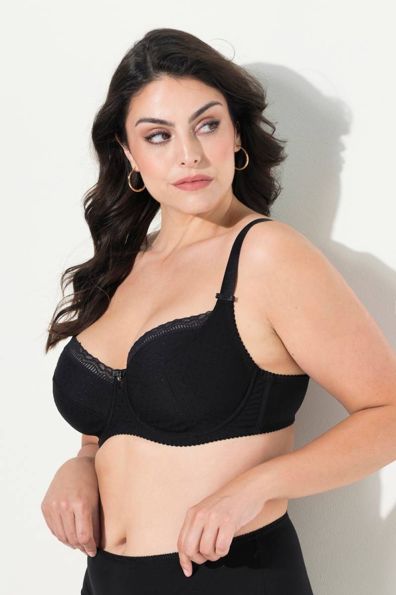 Große Größen Bügel-BH, Damen, schwarz, Größe: 105E, Synthetische Fasern/Elasthan, Ulla Popken Große Größen Bügel-BH, Damen, schwarz, Größe: 105E, Synthetische Fasern/Elasthan, Ulla Popken von Ulla Popken