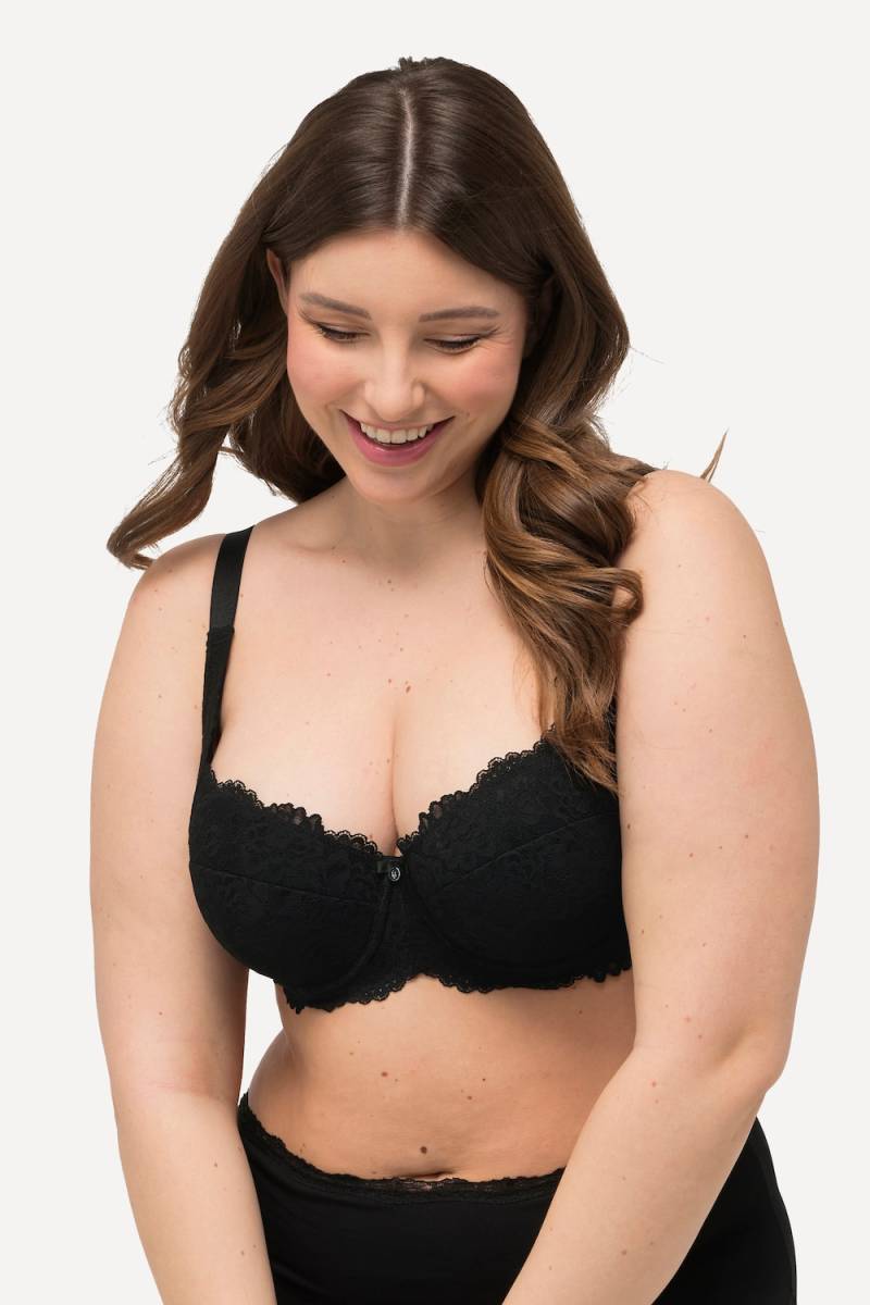 Große Größen Bügel-BH, Damen, schwarz, Größe: 115D, Synthetische Fasern/Elasthan, Ulla Popken Große Größen Bügel-BH, Damen, schwarz, Größe: 115D, Synthetische Fasern/Elasthan, Ulla Popken von Ulla Popken