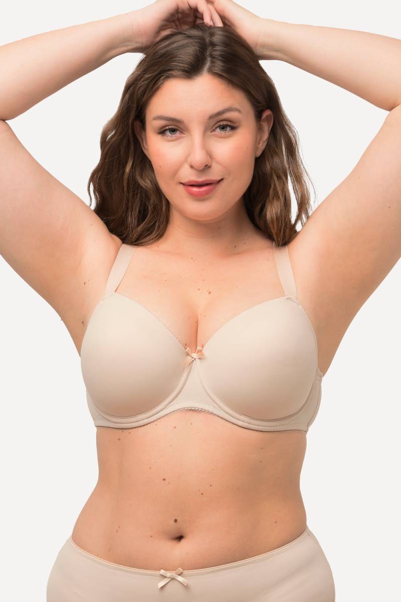 Große Größen Bügel-BH, Damen, beige, Größe: 110B, Synthetische Fasern/Elasthan, Ulla Popken von Ulla Popken