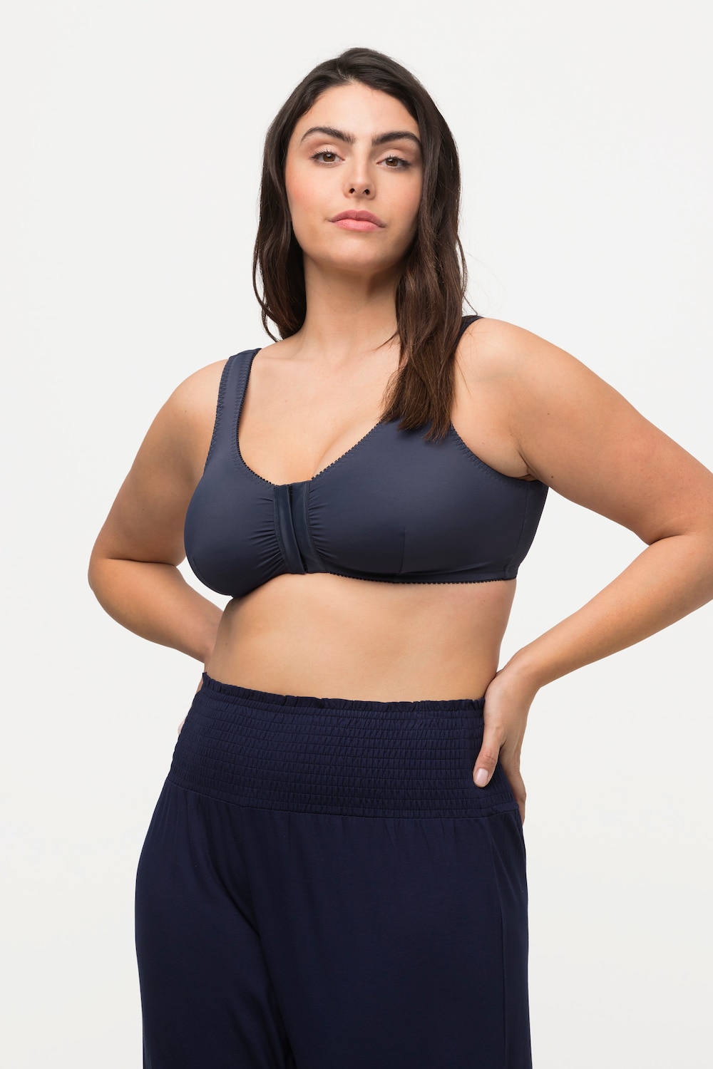 Große Größen Bustier, Damen, blau, Größe: 100D, Synthetische Fasern/Elasthan, Ulla Popken von Ulla Popken