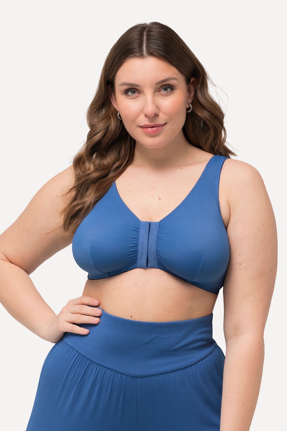 Große Größen Bustier, Damen, blau, Größe: 110D, Synthetische Fasern/Elasthan, Ulla Popken von Ulla Popken