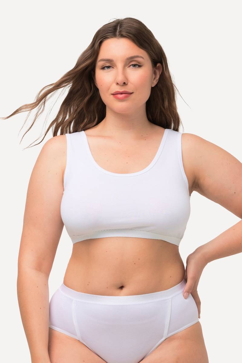 Große Größen Bustier, Damen, weiß, Größe: 46/48, Baumwolle, Ulla Popken Große Größen Bustier, Damen, weiß, Größe: 46/48, Baumwolle, Ulla Popken von Ulla Popken