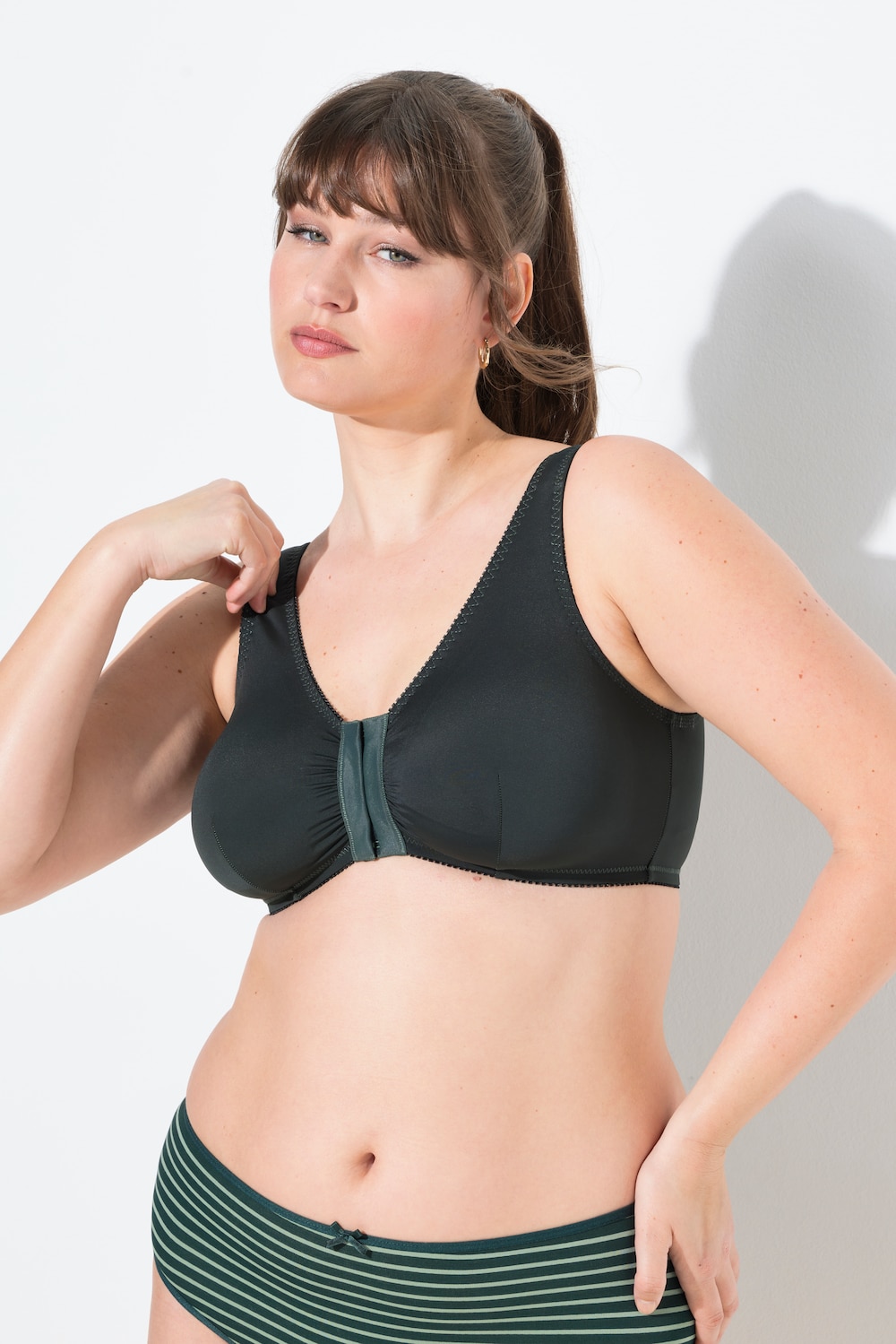 Große Größen Bustier, Damen, grün, Größe: 95D, Synthetische Fasern/Elasthan, Ulla Popken von Ulla Popken