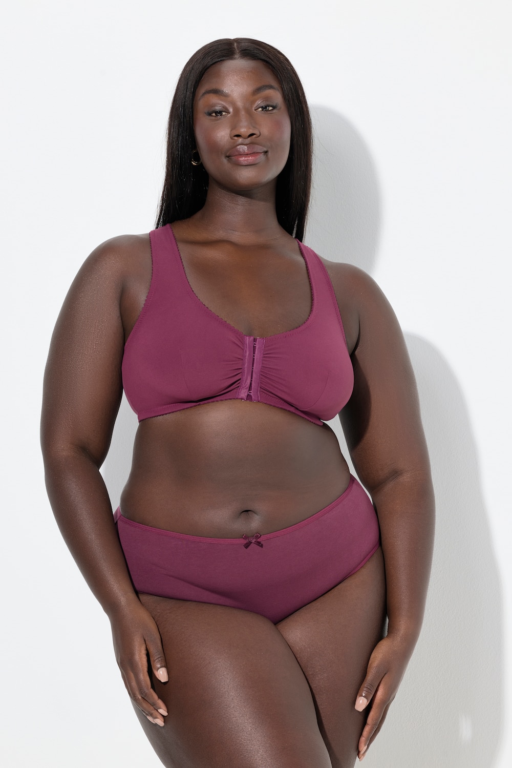 Große Größen Bustier, Damen, lila, Größe: 110D, Polyester/Elasthan/Synthetische Fasern, Ulla Popken von Ulla Popken