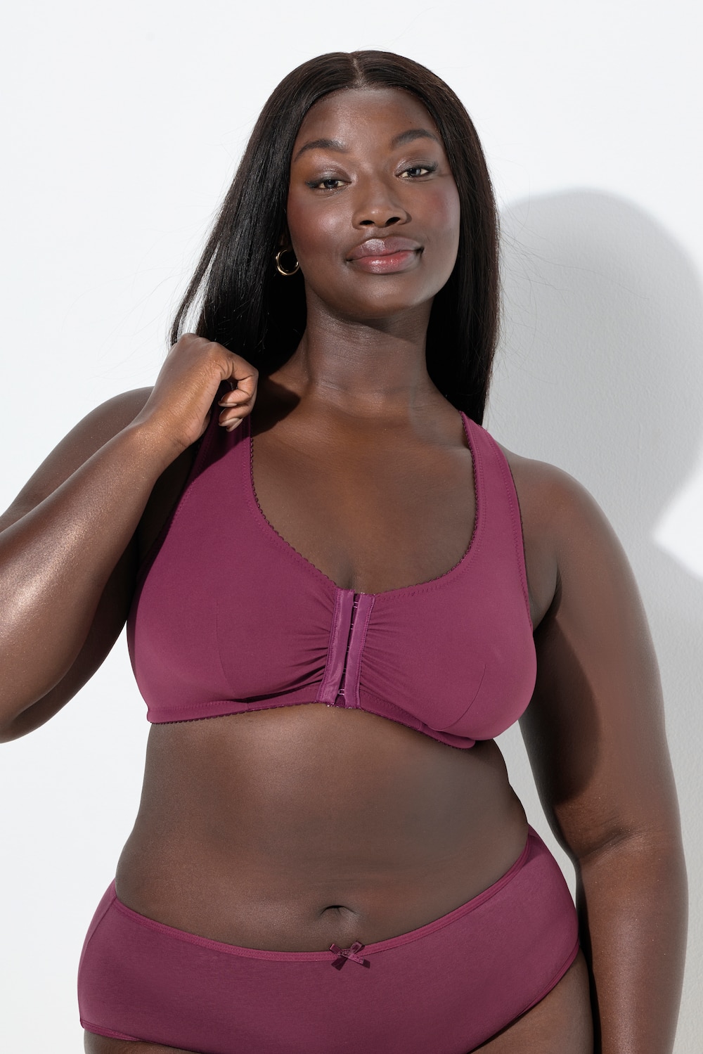 Große Größen Bustier, Damen, lila, Größe: 130D, Polyester/Elasthan/Synthetische Fasern, Ulla Popken von Ulla Popken