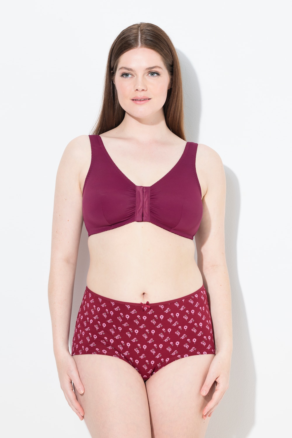 Große Größen Bustier, Damen, lila, Größe: 95D, Synthetische Fasern/Elasthan, Ulla Popken von Ulla Popken