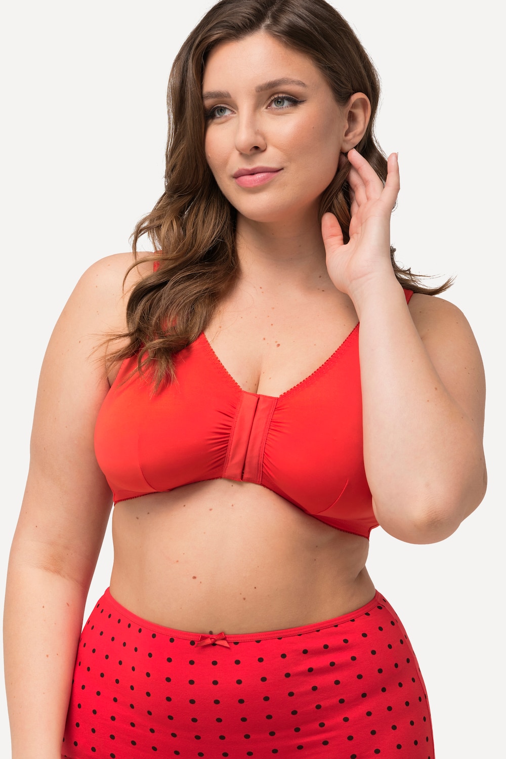 Große Größen Bustier, Damen, rot, Größe: 100D, Synthetische Fasern/Elasthan, Ulla Popken von Ulla Popken