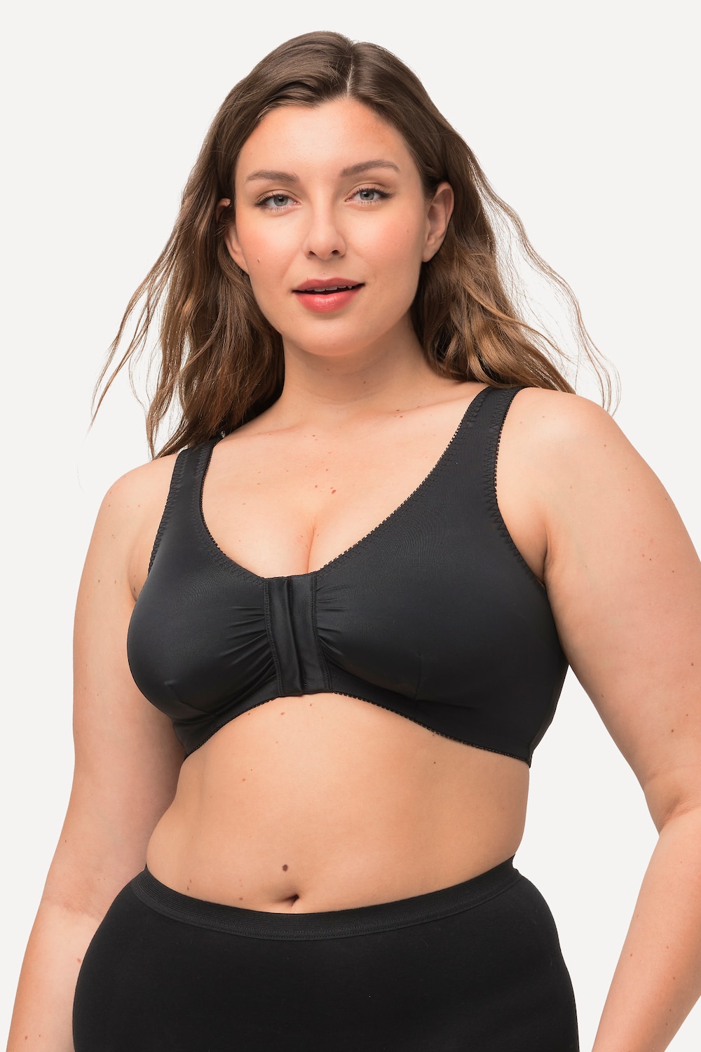 Große Größen Bustier, Damen, schwarz, Größe: 100D, Synthetische Fasern/Elasthan, Ulla Popken von Ulla Popken