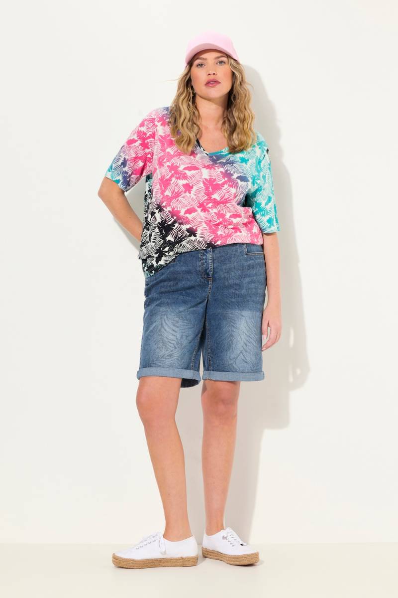 Große Größen Capri Mandy, Damen, blau, Größe: 62, Baumwolle/Polyester/Viskose, Ulla Popken Große Größen Capri Mandy, Damen, blau, Größe: 62, Baumwolle/Polyester/Viskose, Ulla Popken von Ulla Popken