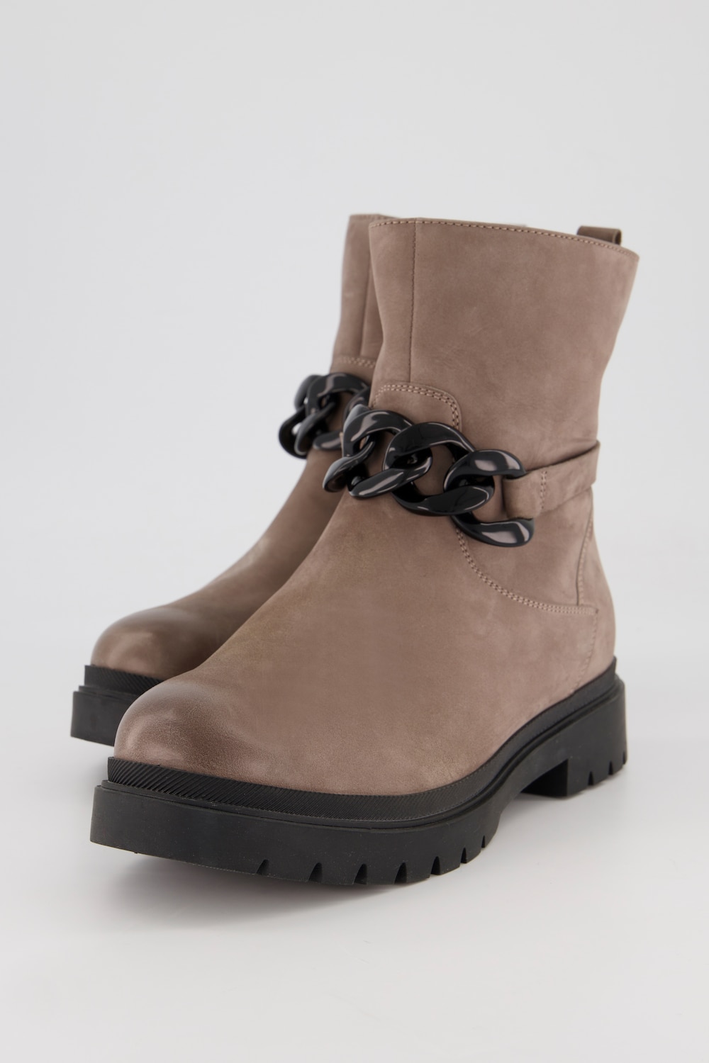Große Größen Caprice Leder-Boots, Damen, beige, Größe: 39, Leder/Sonstige/Synthetische Fasern, Ulla Popken von Ulla Popken