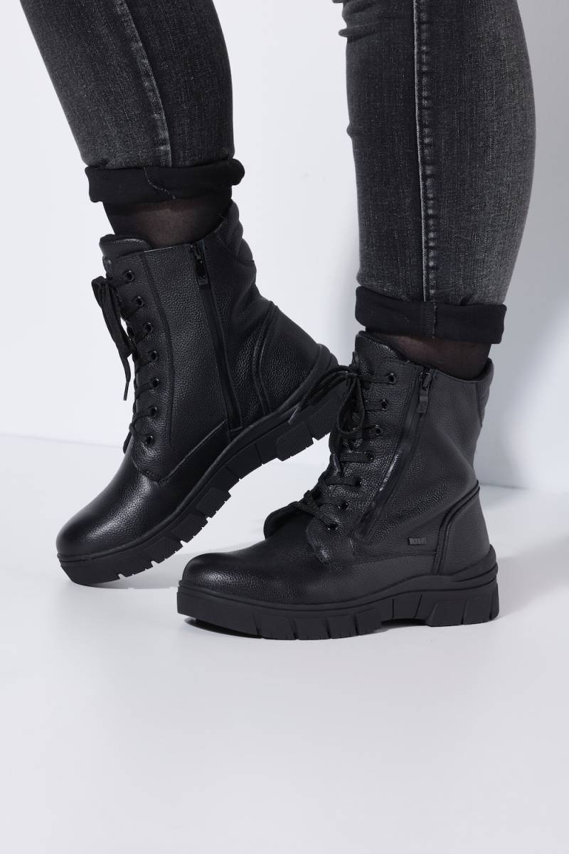 Große Größen Caprice Leder-Funktionsstiefeletten, Damen, schwarz, Größe: 41, Sonstige/Leder, Ulla Popken von Ulla Popken