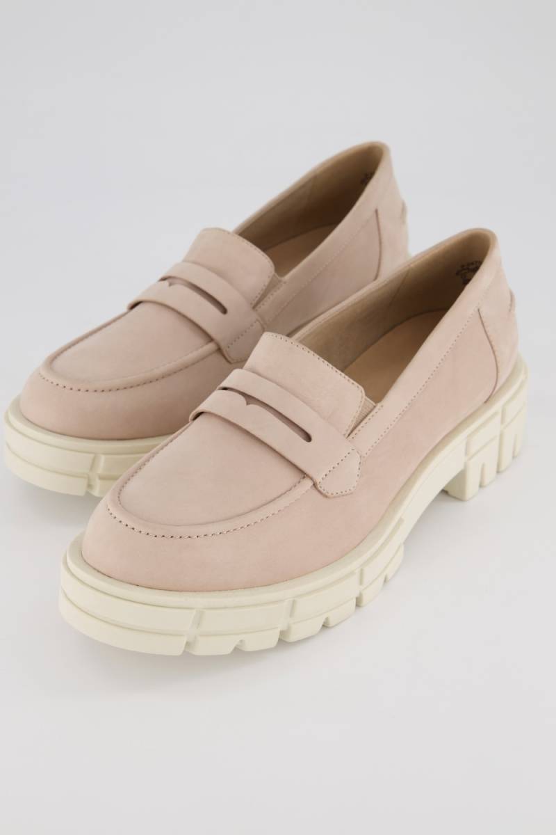 Caprice Leder-Loafer, Damen, beige, Größe: 38, Leder/Synthetische Fasern, Ulla Popken von Ulla Popken