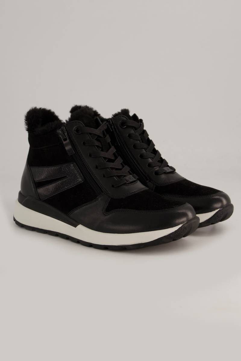 Große Größen Caprice Lederboots, Damen, schwarz, Größe: 42, Polyester/Leder/Sonstige, Ulla Popken von Ulla Popken