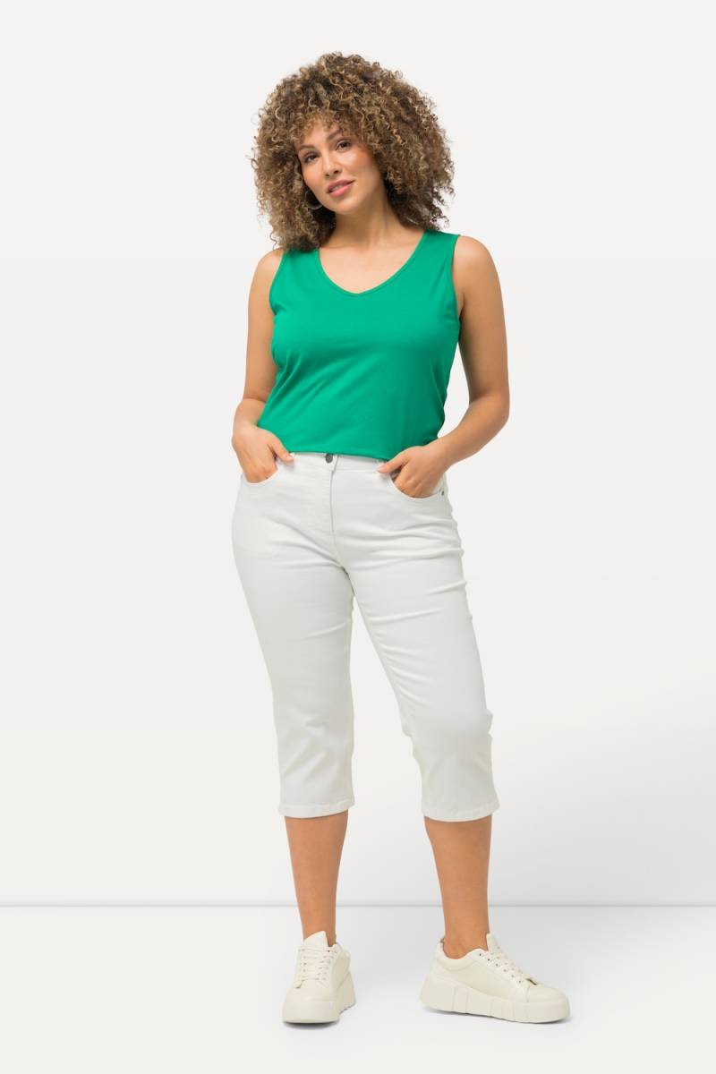 Große Größen Capri Jeans Sarah, Damen, weiß, Größe: 58, Baumwolle/Polyester/Viskose, Ulla Popken Große Größen Capri Jeans Sarah, Damen, weiß, Größe: 58, Baumwolle/Polyester/Viskose, Ulla Popken von Ulla Popken