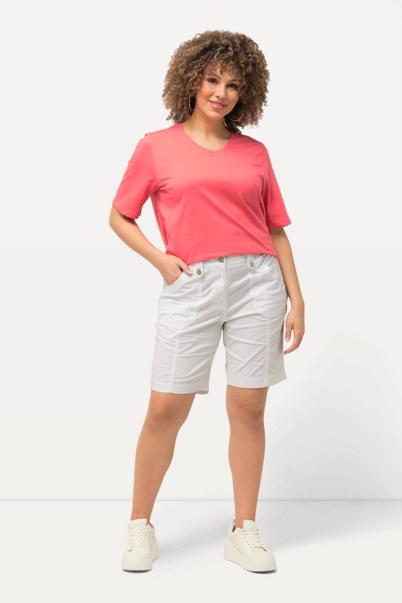 Große Größen Cargo-Bermuda, Damen, weiß, Größe: 48, Baumwolle, Ulla Popken Große Größen Cargo-Bermuda, Damen, weiß, Größe: 48, Baumwolle, Ulla Popken von Ulla Popken