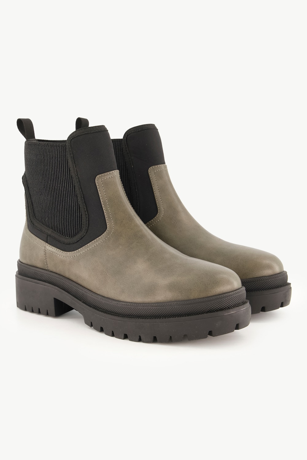 Große Größen Chelsea-Boots, Damen, braun, Größe: 41, Sonstige/Leder, Ulla Popken von Ulla Popken